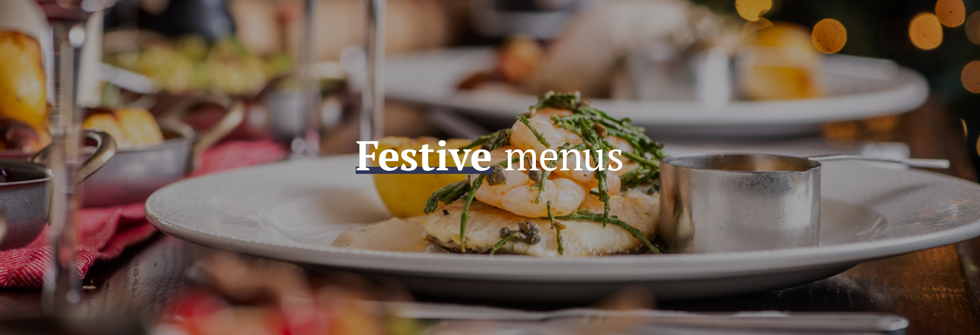 Festive Christmas Menu at The Hope & Bear 