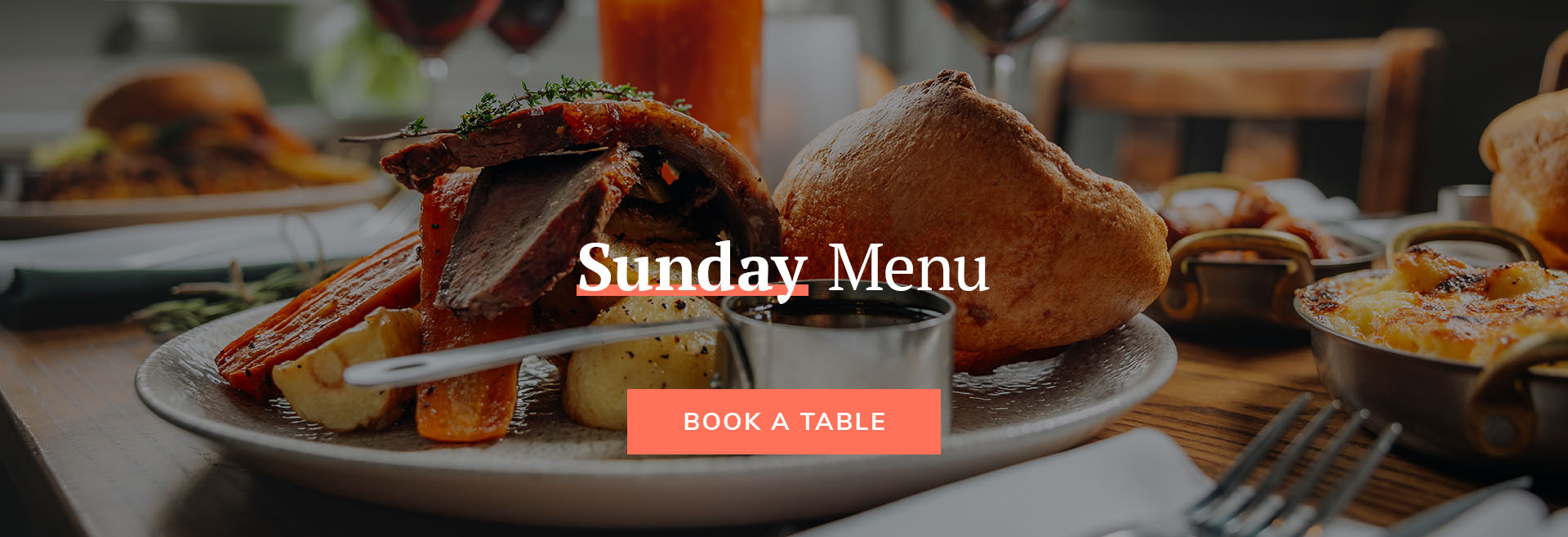 Sunday Menu at The Hope & Bear