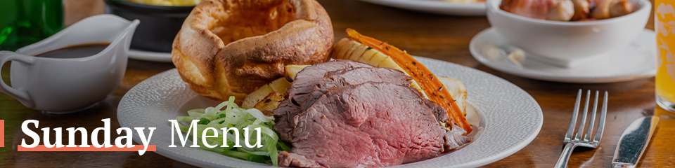 Sunday Menu at The Hope & Bear